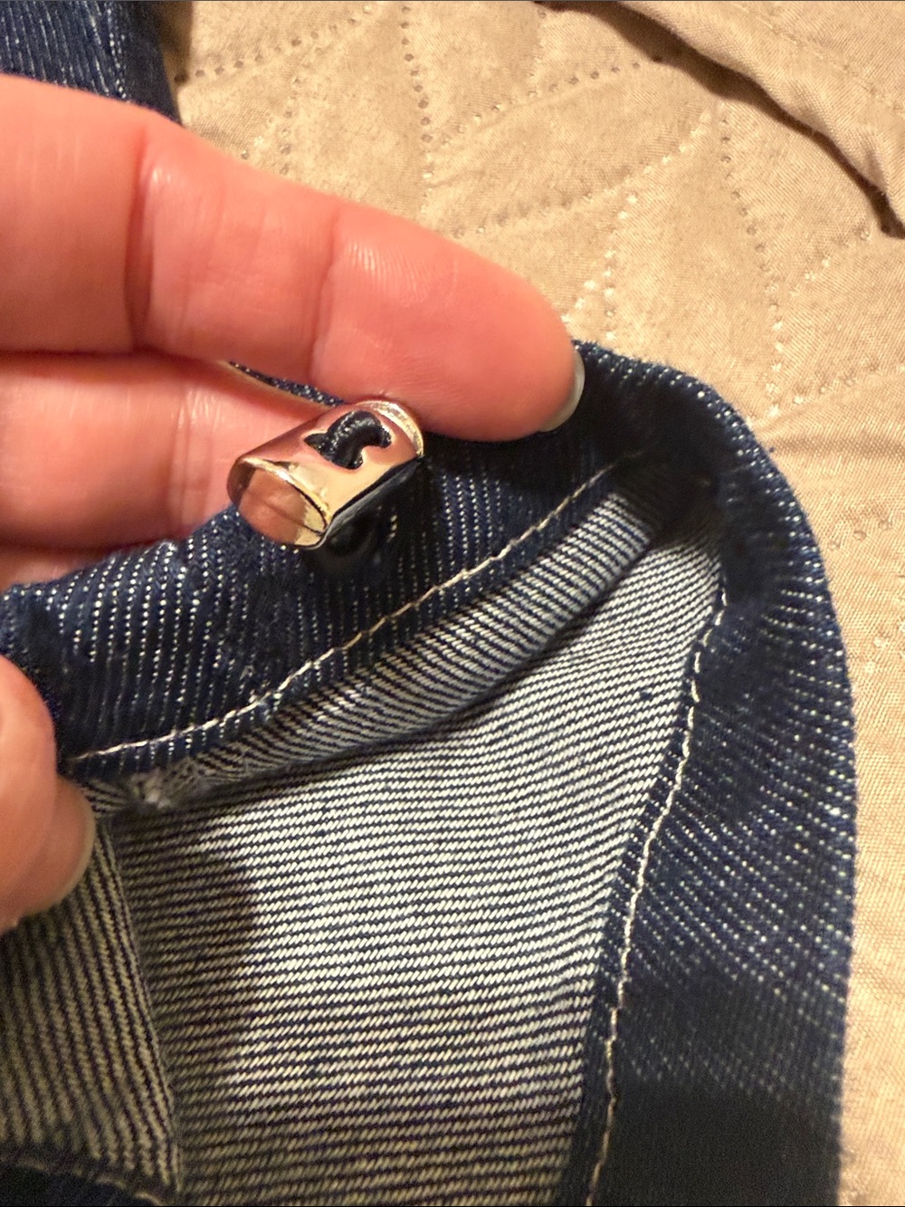 ZARA DENIM CROPPED TOP - Picture 9 of 16